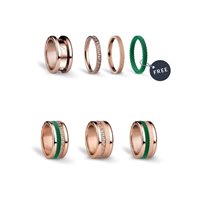 Ringe Bering Dame Green Lights in Stahl Cristallo GREENLIGHTS-8 - GREENLIGHTS-8